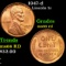 1947-d Lincoln Cent 1c Grades GEM+ Unc RD