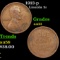 1913-p Lincoln Cent 1c Grades Choice AU