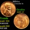 1954-s Lincoln Cent 1c Grades GEM++ Unc RD