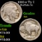 1913-s Ty I Buffalo Nickel 5c Grades f+