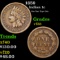 1859 Indian Cent 1c Grades vf++