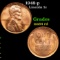 1948-p Lincoln Cent 1c Grades Choice Unc RD