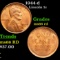 1944-d Lincoln Cent 1c Grades GEM+ Unc RD