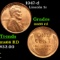 1947-d Lincoln Cent 1c Grades GEM+ Unc RD