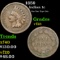 1859 Indian Cent 1c Grades vf+