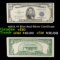 1953A $5 Blue Seal Silver Certificate Grades vf++
