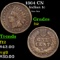 1864 CN Indian Cent 1c Grades f, fine