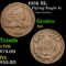 1858 SL Flying Eagle Cent 1c Grades f+