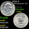 1935-d Washington Quarter 25c Grades Choice+ Unc
