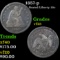 1857-p Seated Liberty Quarter 25c Grades vf+