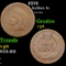 1874 Indian Cent 1c Grades vg, very good