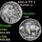 1913-d TY I Buffalo Nickel 5c Grades vf++