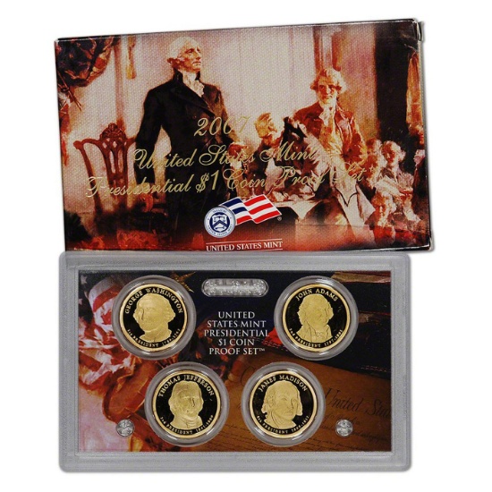 2007 PRESIDENTIAL Dollar Proof Set 5 coins