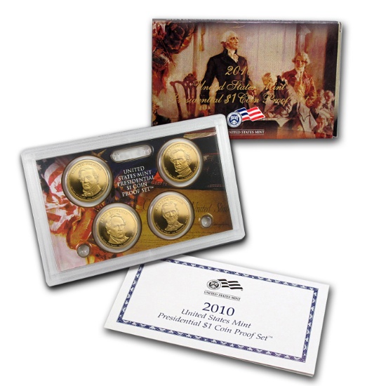 2010 PRESIDENTIAL Dollar Proof Set 5 coins