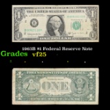 1963B $1 Federal Reserve Note Grades vf+