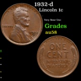 1932-d Lincoln Cent 1c Grades Choice AU/BU Slider