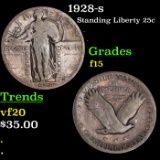 1928-s Standing Liberty Quarter 25c Grades f+