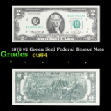 1976 $2 Green Seal Federal Reseve Note Grades Choice CU