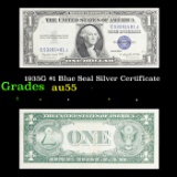 1935G $1 Blue Seal Silver Certificate Grades Choice AU