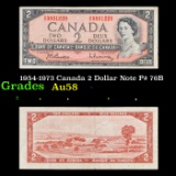 1954-1973 Canada 2 Dollar Note P# 76B Grades Choice AU/BU Slider