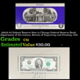 2003A $2 Federal Reserve Note in Chicago Federal Reserve Bank, Department of the tresury, Bureau of