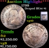 ***Auction Highlight*** 1799 Draped Bust Dollar $1 Graded vg10 By SEGS (fc)
