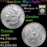 ***Auction Highlight*** 1897-o Morgan Dollar $1 Graded Select Unc BY USCG (fc)