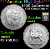***Auction Highlight*** 1900 Lafayette Lafayette Dollar $1 Graded Choice Unc BY USCG (fc)