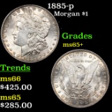 1885-p Morgan Dollar $1 Grades GEM+ Unc