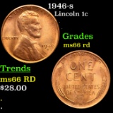 1946-s Lincoln Cent 1c Grades GEM+ Unc RD
