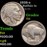 1926-s Buffalo Nickel 5c Grades f, fine