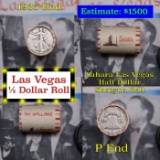 ***Auction Highlight*** Old Casino 50c Roll $10 Halves Las Vegas Casino Sahara 1935 Walker & P frank
