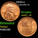 1944-s Lincoln Cent 1c Grades GEM++ RD