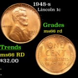 1948-s Lincoln Cent 1c Grades GEM+ Unc RD