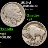 1916-d Buffalo Nickel 5c Grades vg, very good