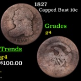 1827 Capped Bust Dime 10c Grades g, good