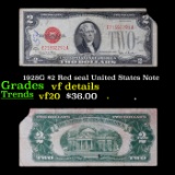 1928G $2 Red seal United States Note Grades vf details