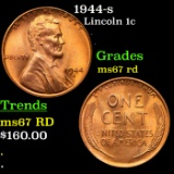 1944-s Lincoln Cent 1c Grades GEM++ Unc RD