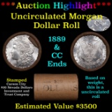 ***Auction Highlight*** 1889 & CC Uncirculated Morgan Dollar Shotgun Roll (fc)