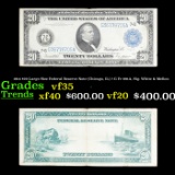 1914 $20 Large Size Federal Reserve Note (Chicago, IL) 7-G Fr-991A, Sig. White & Mellon Grades vf++