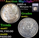 ***Auction Highlight*** 1885-o Morgan Dollar $1 Graded ms66+ By SEGS (fc)