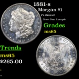 1881-s Morgan Dollar $1 Grades GEM Unc