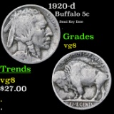 1920-d Buffalo Nickel 5c Grades vg, very good