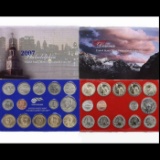 2007 United States Mint Set in Original Government packaging, no outer box, 28 Coins Inside!