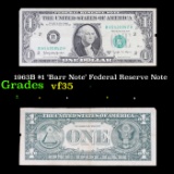 1963B $1 'Barr Note' Federal Reserve Note Grades vf++