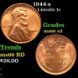 1944-s Lincoln Cent 1c Grades GEM+ Unc RD