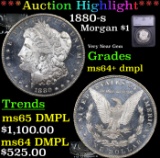 ***Auction Highlight*** 1880-s Morgan Dollar $1 Graded ms64+ dmpl By SEGS (fc)
