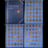 Virtually Complete Lincoln 1c Whitman Folder, 1941-1959 Missing only 1 Coin  87 coins in Total