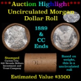 ***Auction Highlight*** 1889 & CC Uncirculated Morgan Dollar Shotgun Roll (fc)