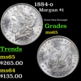 1884-o Morgan Dollar $1 Grades GEM Unc